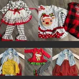 LARGE 2T fall/Christmas outfit LOT                            GIRLS OUTFITS 💕🥰